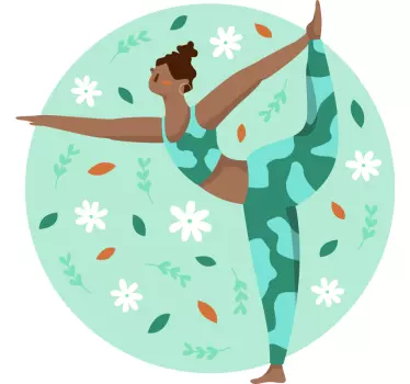 Yogabårer veggdekor - Tenstickers