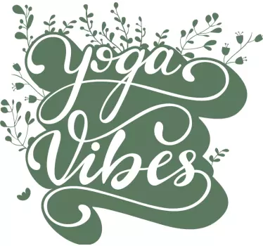 Yoga vibes veggdekor - Tenstickers