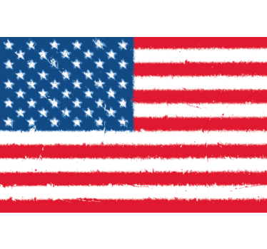 Usa american flag home wall sticker - Tenstickers