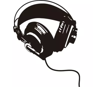 Graffiti hodetelefon vegg klistremerke - Tenstickers