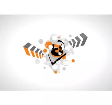 Dj bordbrett laptop klistremerke - Tenstickers