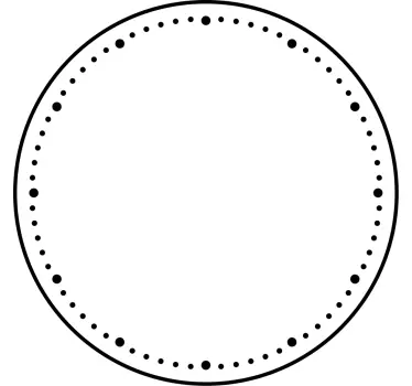 Utrolig enkel svart designet klokke klistremerker - Tenstickers