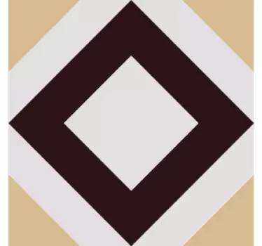 Kvadrat vintage sement mønster klistremerke til fliser - Tenstickers