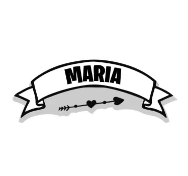 Personlig navnebanner klistremerke for tenåring - Tenstickers