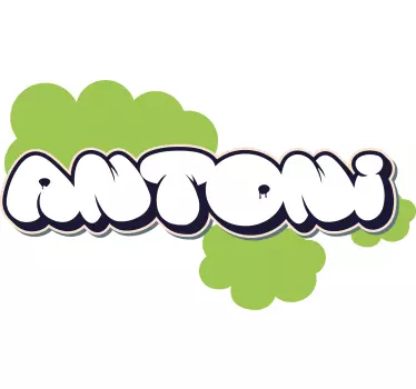 Tilpasset boblegraffiti klistremerke for tenåring - Tenstickers