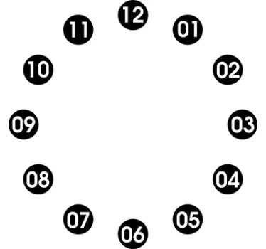 Stiplet klistremerke - Tenstickers