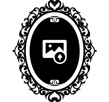 Personlig portrett ramme vegg klistremerke - Tenstickers