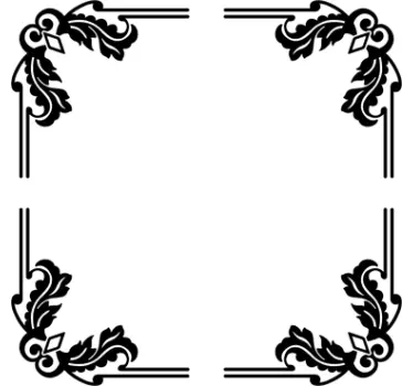 Dekorative hjørne dekaler - Tenstickers
