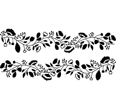 Speil blomstertegning - Tenstickers