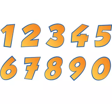 Klistremerker for motorsykkel nummer - Tenstickers