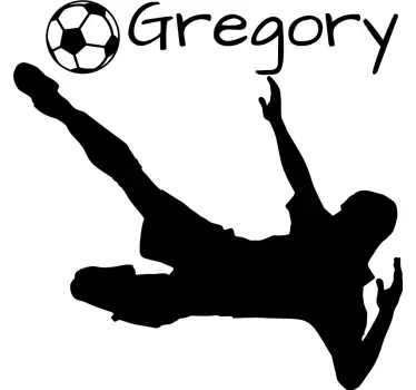 Tilpassbar fotballspiller dekorativ vinyl - Tenstickers