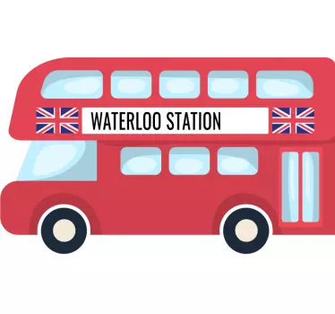 London buss skikk london stickers - Tenstickers