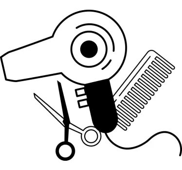 Hårføner dekale - Tenstickers