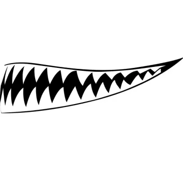 Krypende smil dekal til motorsykkel hjelm - Tenstickers