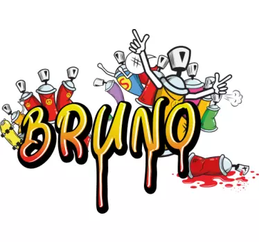 Spray med stil urban klistremerke - Tenstickers