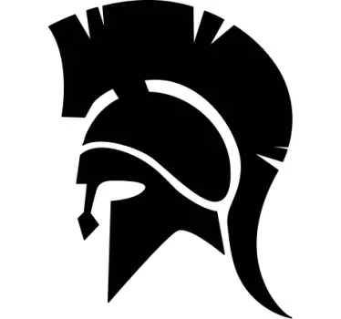 Spartansk hjelm dekal til mc - Tenstickers