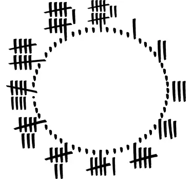Fengselsmerker klistremerker klokke - Tenstickers
