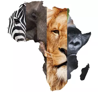African animals animal wall sticker - Tenstickers