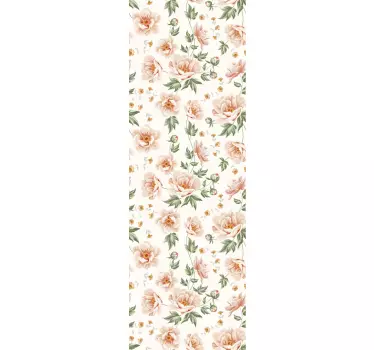 Blomsterdekstur glassdeksel - Tenstickers