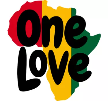 En kjærlighet afrika vegg klistremerke - Tenstickers