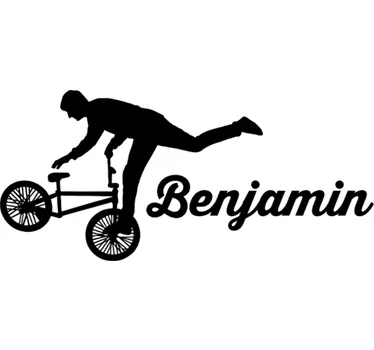 Freestyle ridning tilpasses sykkelveggklistremerke - Tenstickers