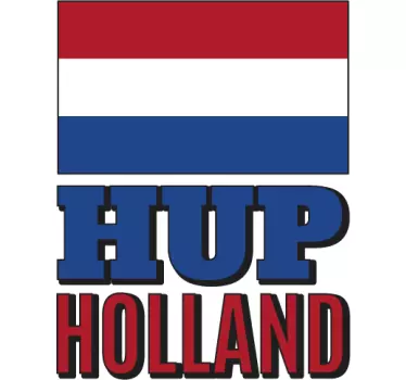 Hup holland flaggdekal - Tenstickers