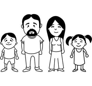 Italiensk familiebil-dekal - Tenstickers