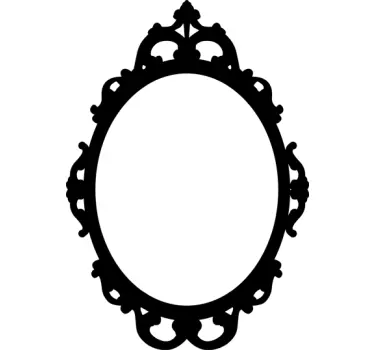 Royal mirror wall sticker - Tenstickers