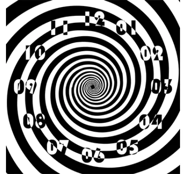 Spiral illusjon veggklistremerke - Tenstickers