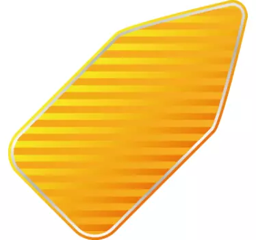 Tilpassbar gul pil etikett klistremerke - Tenstickers