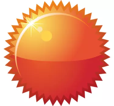 Tilpassbar pigget sirkulært vindus klistremerke - Tenstickers
