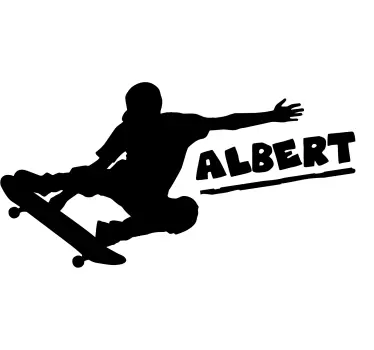 Tilpasset skateboard ekstremsport veggoverføringsbilde - Tenstickers