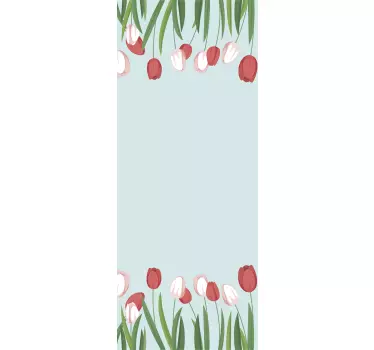 Tulipaner felt glass klistremerke - Tenstickers