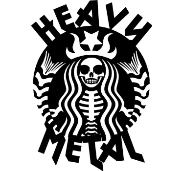 Tunge metallbil-klistremerke - Tenstickers