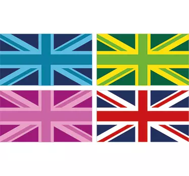 Union jack veggklistremerker - Tenstickers