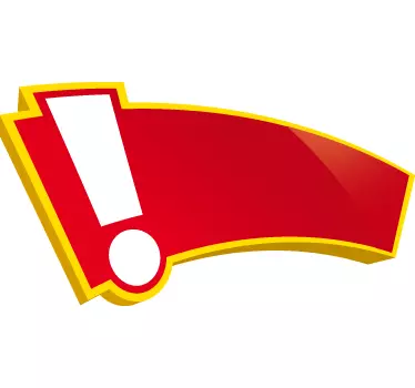 Salg utropstegn vindu klistremerke - Tenstickers