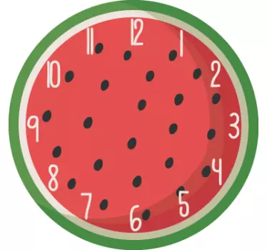 Vannmelon klistremerke klokke - Tenstickers