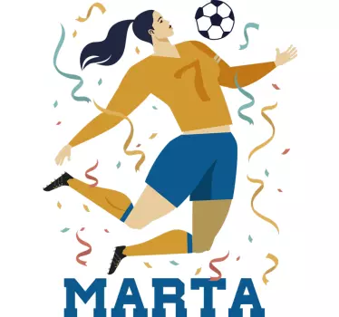 Verdensmesterskap for kvinner med fotball veggklistremerke - Tenstickers