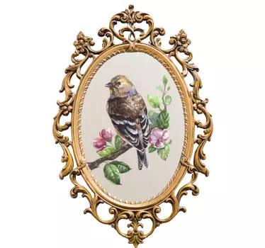 Vintage vegg klistremerke fuglespeil - Tenstickers