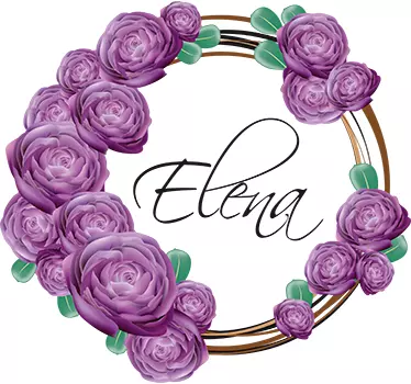 Violette blomster tilpassbare blomsterveggklistremerke - Tenstickers