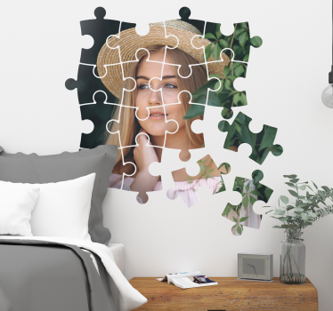 Puslespill fotografi tilpassbar klistremerke - Tenstickers