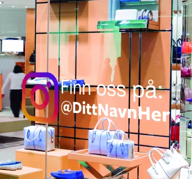 Finn vår instagram-klistremerke - Tenstickers