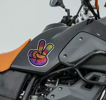 Fingerfredssymbol klistermerke til motorsykkel - Tenstickers