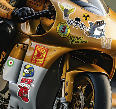 Bombe designpakke klistremerke til motorsykkel - Tenstickers