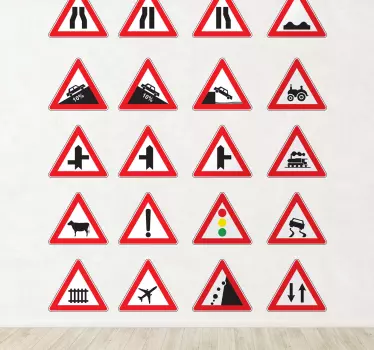 Advarselsskilt dekorative klistremerker - Tenstickers