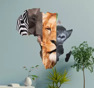 African animals animal wall sticker - Tenstickers
