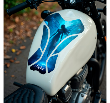 Dansende heks motorsykkel klistremerke - Tenstickers