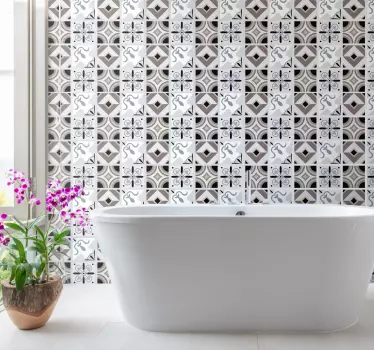 Ornamental mønster hjemmemuren klistremerke - Tenstickers