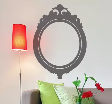 Dekorative vintage speil vegg klistremerke - Tenstickers