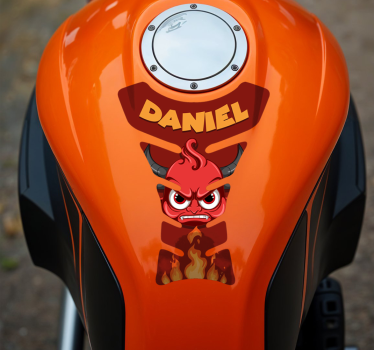 Djevel motorsykkel klistremerke - Tenstickers
